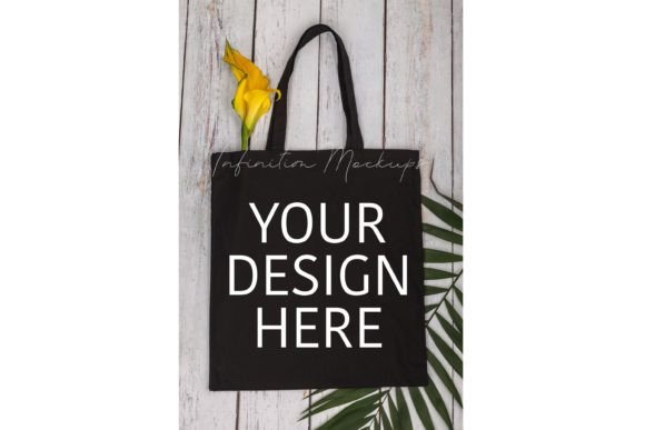 Black Tote Bag Mockup Canvas Tote Mock Review