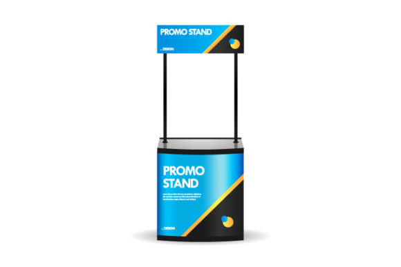 Booth Stand Mockup Design Isolated for Graphics and Product Mockups