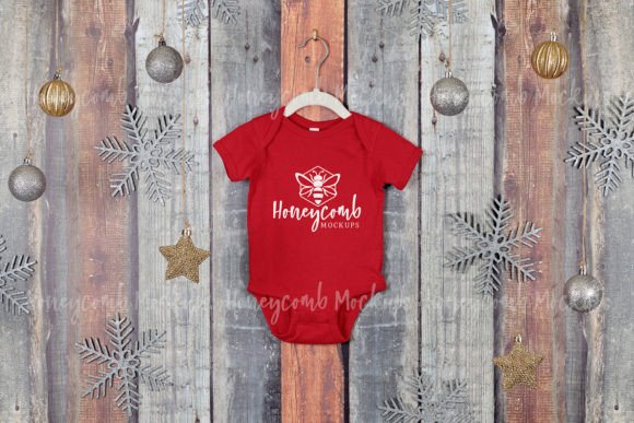 Christmas Red Rabbit Skins 4400 Mockup for Baby Amp Graphics