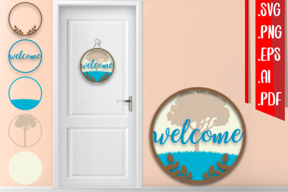 Fall Layered Door Sign 3 for Crafts and Graphics