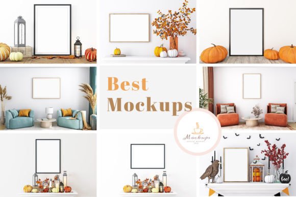 Frame Mockup Bundle -76 for Graphics and Frames Amp