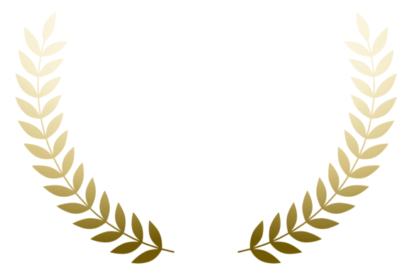 Golden Laurel Wreath Mockup for Blog and Website Graphics