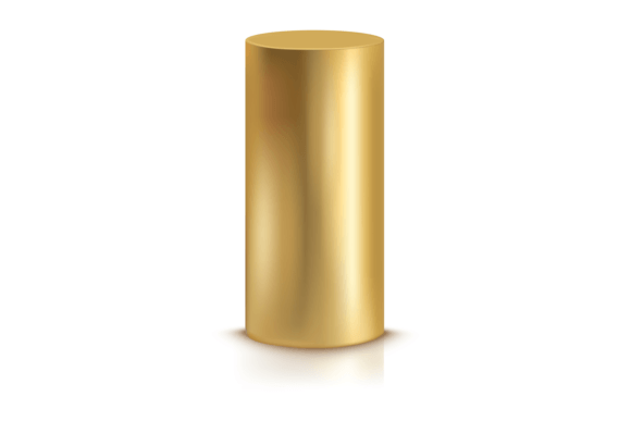 Golden Pillar Mockup for Embroidery Projects