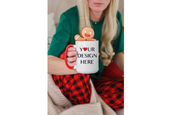 Red Accent Christmas Mug Mockup 15 Oz for Mugs Amp Graphics