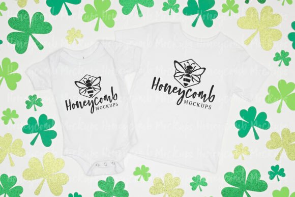 St. Patricks Bella Canvas Kids Mockup for Baby Amp Graphics