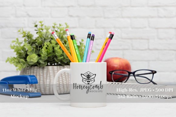 Teacher 11oz White Mug Mockup JPEG for Mugs Amp Graphics