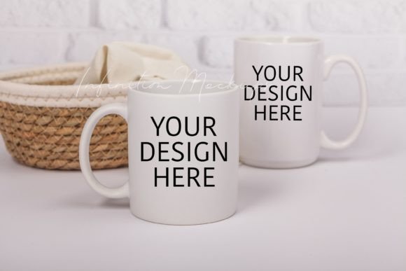 Two Mug Size Mockup 11oz and 15oz for Mugs Amp Graphics