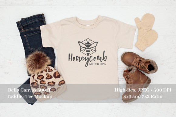 Winter Mockup – Bella Canvas 3001T for Baby Amp Graphics
